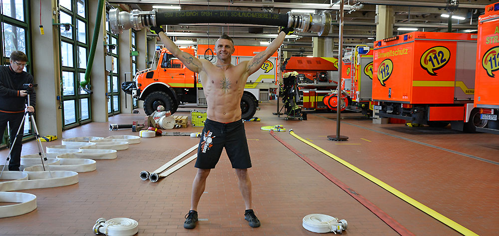 Feuerwehrschlauch Video Firefighter Joachim Posanz